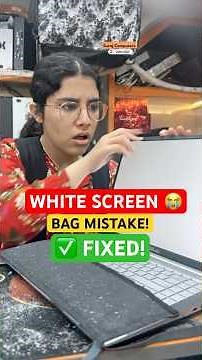 Laptop Screen White Problem 😱 | Books Pressure Damage | Full Repair 🔧 #shorts