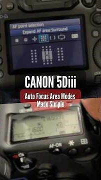 Stop Missing Focus! Canon 5D Mark III AF Modes Explained #Canon5DMarkIII #Autofocus