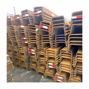 [Hot Item] Z Type U Type Hot Rolled Carbon Steel Sheet Piles for Tide Walls Breakwaters Retaining Walls