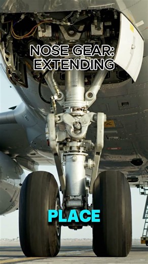 ✈️ How Airplane Landing Gear Deploys Mid-Flight! #shorts
