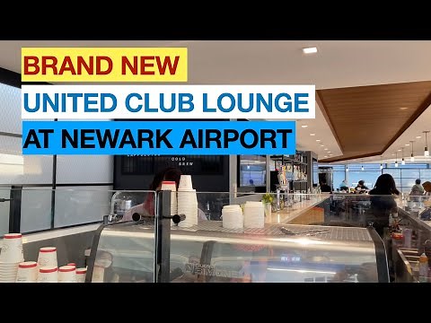 BRAND NEW United Club Lounge at Newark Airport (EWR)