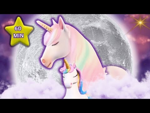 🌙 1 Hour Unicorn Lullaby for Kids | Calming Sleep Music & Gentle Bedtime Video 🦄💤