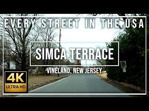 Simca Terrace Vineland, New Jersey 4K Ultra HD Every Street in the USA | Real Estate & Street Views