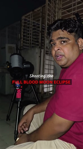 Total Lunar Eclipse 2025 – Blood Moon 🔴 Timelapse #bloodmoon #totallunareclipse #stargazing #space