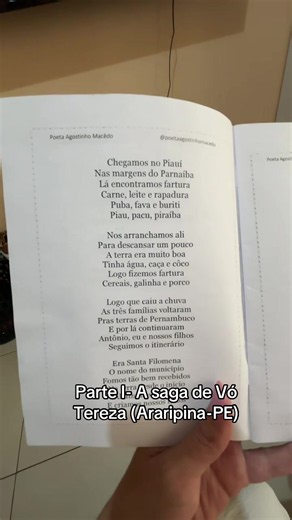 A saga de Vó Tereza Parte I — Poema de Agostinho Macêdo