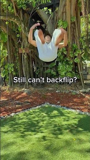 Backflip how to, the EASY way✅ #backflip #tutorial #fitness