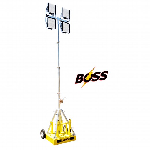 20 Foot LED Skid Light Tower - Boss Stadium Light Towers