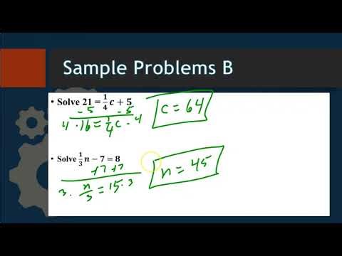 Lesson 5-16 Solve Two Step Equations with Fractions