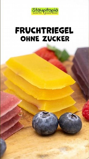 Fruchtriegel ohne Zucker selber machen (Nur 3 Zutaten!) 🍓🍏 Gesunde Snacks Rezepte