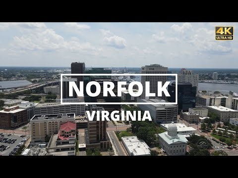Norfolk, Virginia - [4K] Drone Tour