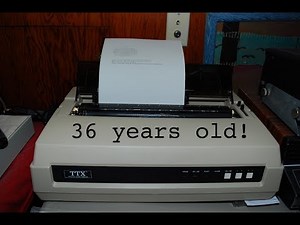 1980s TTX Daisy Wheel Printer in 2019
