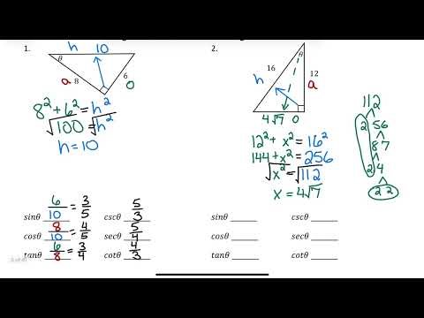 Perform trig functions with right triangles