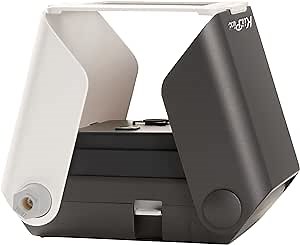 KiiPix Portable Portable Printer & Photo Scanner Compatible with FUJIFILM Instax Mini Film, Black