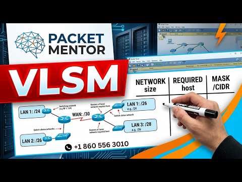 Variable Length Subnet Mask (VLSM) Explained — CCNA 200-301 | Practical Lab