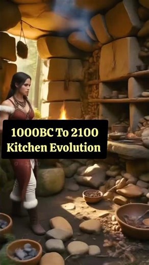 The Evolution of Kitchens: From 1000 BC to 2100 – A Journey Through Time #shorts #evolution