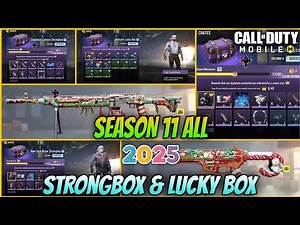 Season 11 All New StrongBox + Lucky Box 2025 | New Epic Gun & New Character | CoD Mobile Leaks 2025