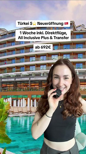 5⭐️ Neueröffnung ab 692€ 🇹🇷✈️ 🔗 Den Link zum Angebot findet ihr in der Profilbeschreibung #vacation #fernweh #traveltiktok #türkei #urlaubsreif #urlaubsguru