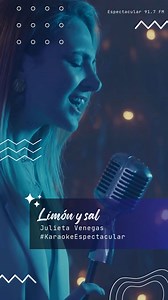 Noche de #karaokeespectacular Julieta Venegas - 🍋 Limon Y Sal 🧂🎤🎶 ¡Canta con nosotros! #JulietaVenegas #LimonYSal #Karaoke #estacionderadio #Espectacular #solohits | Espectacular 91.7 FM de Rioverde SLP