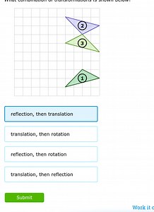 What combination of transformations is shown below?[Image of ... | Filo