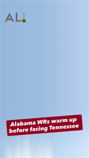 Alabama’s wide receivers warming up before facing Tennessee 🐘🏈 #rolltide #alabama #collegefootball #bama | Alabama Crimson Tide on AL.com