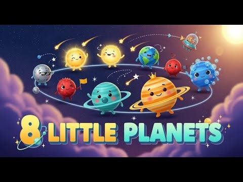 8 Little Planets | Solar System Song for Kids | Super Kids Songs