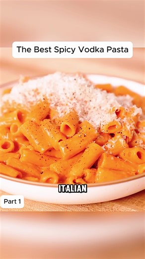 The Best Spicy Vodka Pasta P1 #recipe #recipes #cookies #fyp #kitchen