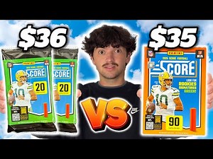 2 Hobby Packs vs. 1 Blaster (2025 Score Football)