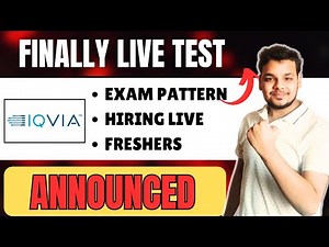 Finally IQVIA Direct Test Hiring | Assessments Started | IQVIA Assessment Pattern | Biggest Hiring