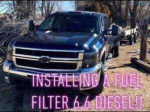 2008 Chevy Silverado LTZ 3500HD 6.6 Duramax LMM Fuel Filter INSTALL!!#chevy #chevytrucks #duramax