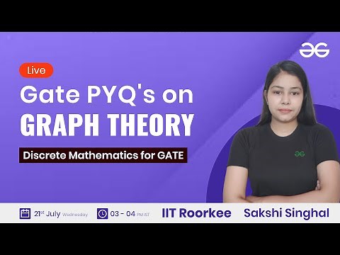 Gate PYQ's on Graph Theory with Sakshi Singhal | GeeksforGeeks GATE