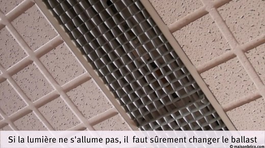 Dépanner un éclairage à tube fluorescent (néon)