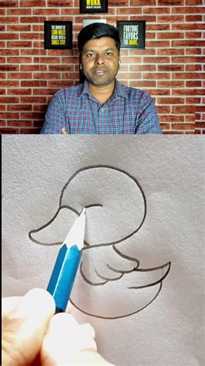 Cute duck 🦆 drawing #drawing #art #sketch