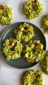 Cornflake Wreath Cookies time! Comment RECIPE and I'll send it to you! These are a festive favorite in my kitchen – so simple yet so delightful. Made with just a few ingredients: crunchy cornflakes, gooey marshmallows, and rich butter. They're the perfect mix of easy and impressive for the holiday season! Who else loves turning their kitchen into a little Christmas cookie workshop? 🎅👩‍🍳 | Tastes Better From Scratch