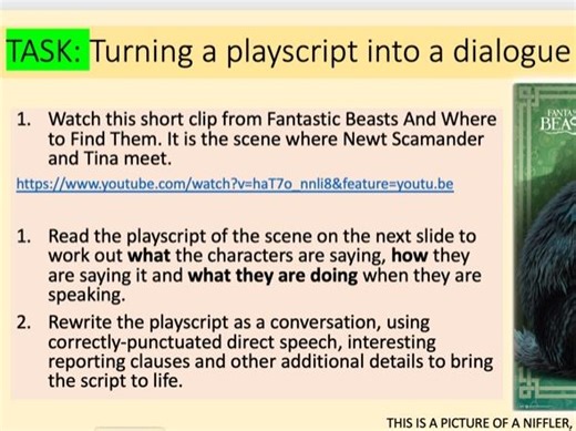 Direct Speech Punctuation - Beano, Potter and Newt | Teaching Resources