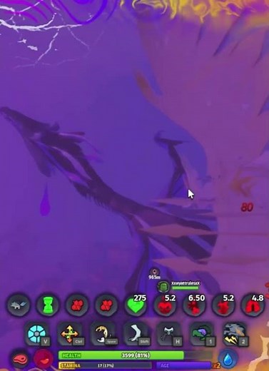 Veishyadar being cooked by Banishii | Creatures of Sonaria Roblox