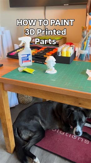 3D Print Solutions, 3D Printing Company on Instagram: "#3dprintingideas how to paint 3D printed parts some notes: paint will stick to the plastic not prepped however, you don’t need to sand in all the nitty gritty areas , only where it will be handled the most I recommend . I wouldn’t recommend sanding any fair skin or eye areas."