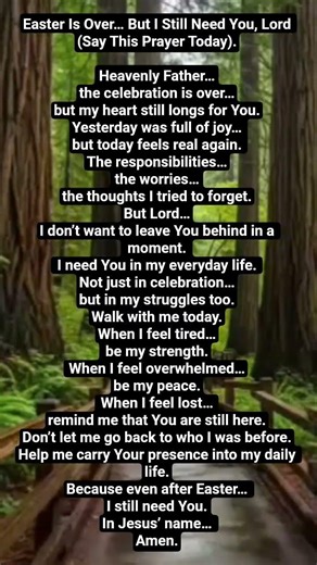 Easter is over... but I still need God every day.🙏 #amen #dailyprayer #foryou #youtubeshorts
