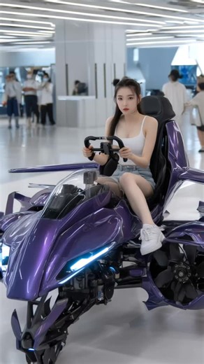 2030 Next-Gen Drone Bike Prototype Showcase #technology #aiart #robot #humanoid | Hum AI Noid