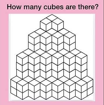 How Many Cubes are there in the figure? | Counting Cubes Reasoning | #cubescounting #sharpyourmaths