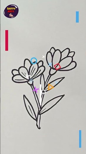 How to Draw a Crocus Flower 🌸 | Easy Step-by-Step Tutorial#shorts