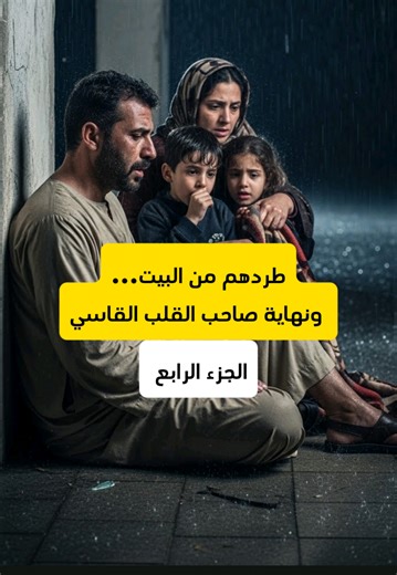 الجزء الرابع |طردهم من البيت... ونهاية صاحب القلب القاسي #قصص_حقيقيه #قصص_واقعيه #قصص_حزينه #قصص_جديده #قصص_مؤثرة