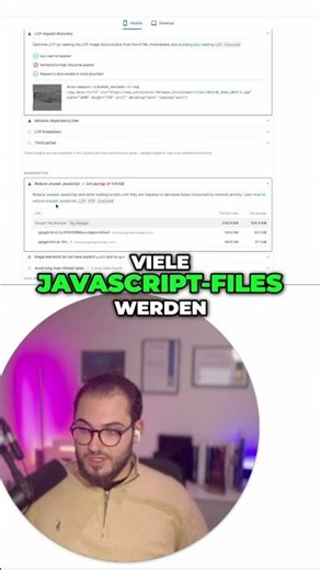 JavaScript optimieren: Diagnose & Speicher sparen! #shorts