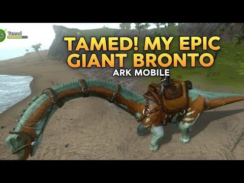 Taming a Bronto in ARK Mobile