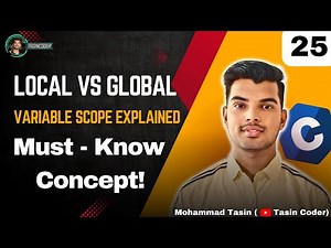 Local vs Global Variables in C | Variable Scope Explained