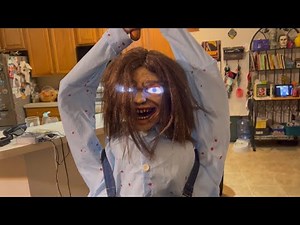 Hacking Heidi Animatronic Demo - Party City Halloween 2024!