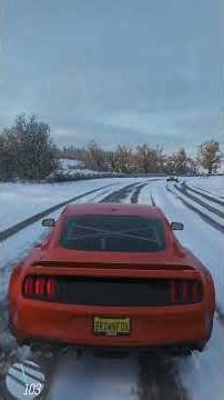 Cinematic Daylight Snow Drive ❄️ Mustang GT | Forza Horizon 4 #shorts