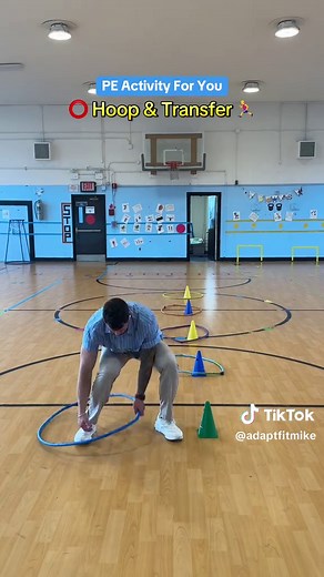 Full Body Movement Hoop & Transfer PE Activity