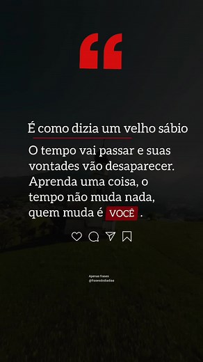Reflexões sobre mudança e motivação
