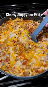 1.8M views · 26K reactions | Cheesy Sloppy Joe Pasta!! Full recipe in the comments!  | Cooking With Katie Cross | Facebook