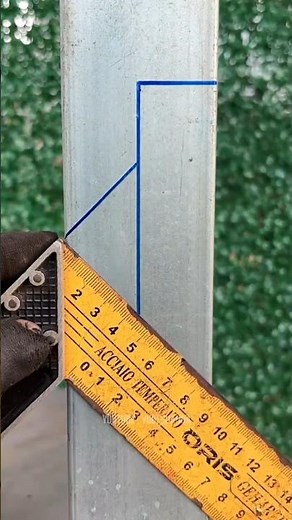 Genius trick for fabricating thin square pipes